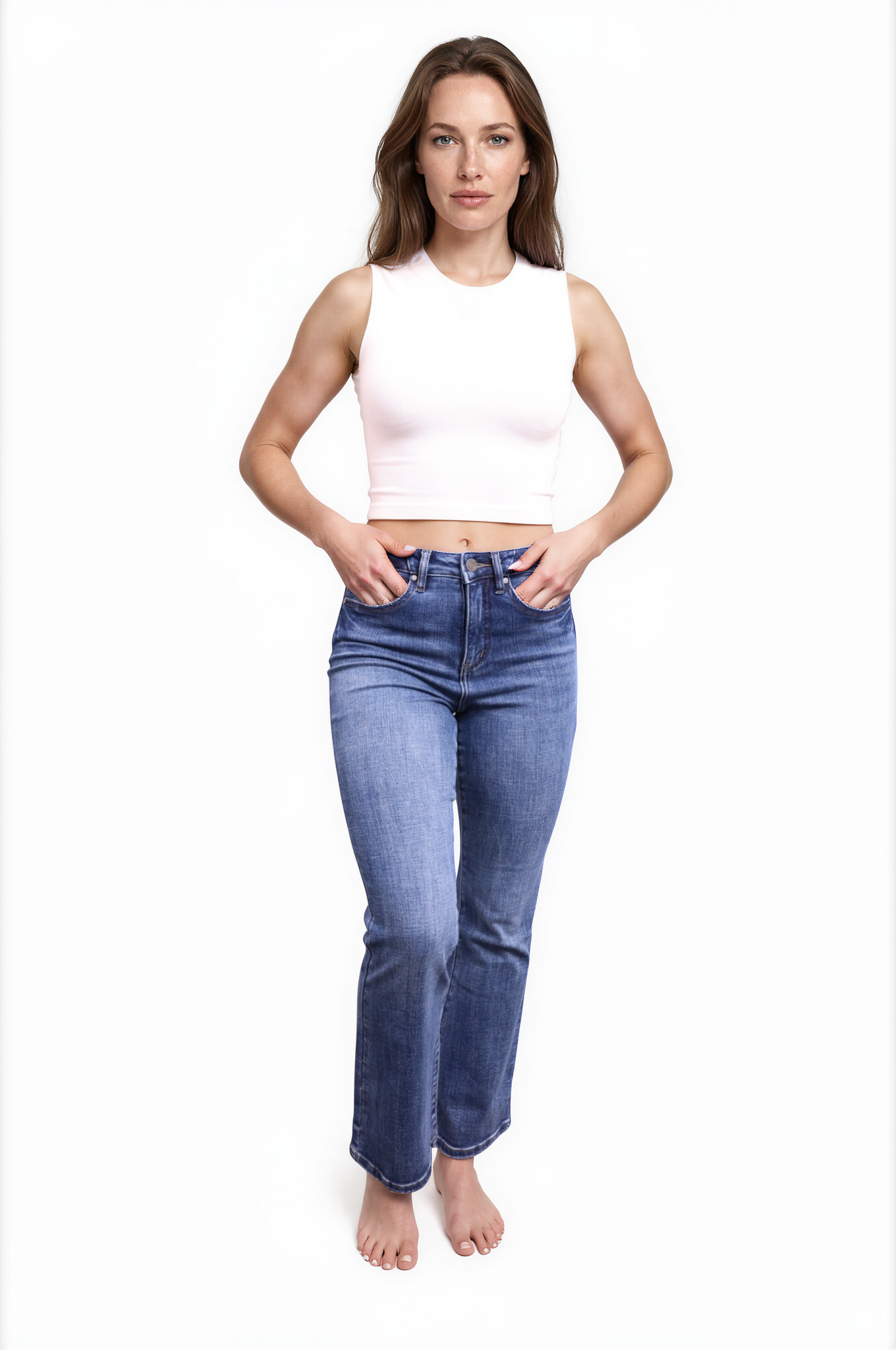 The Jada High-Rise Tummy Control Bootcut Jeans - Three Inseams