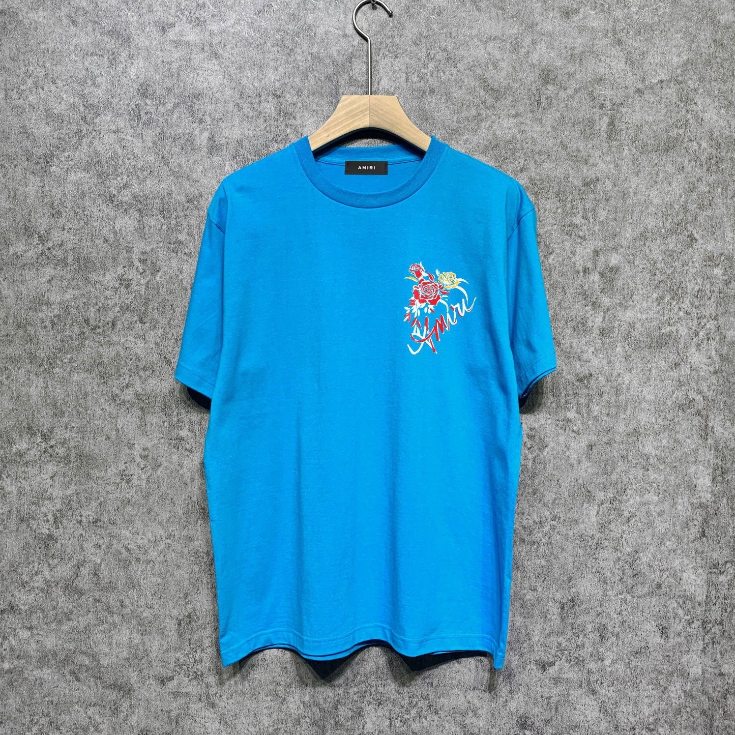 Amiri t shirts flower printing short sleeve