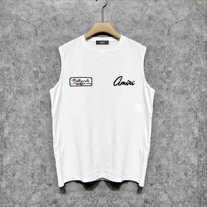 Amiri tank top billiards sketch printing