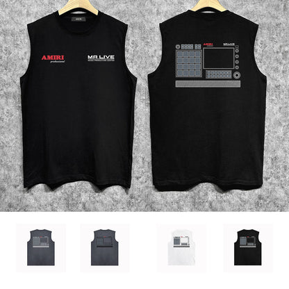 Amiri tank top tv channel printing