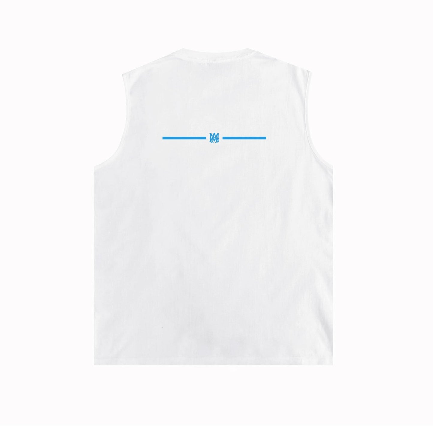 Amiri tank top small spider letter horizontal stripprinting