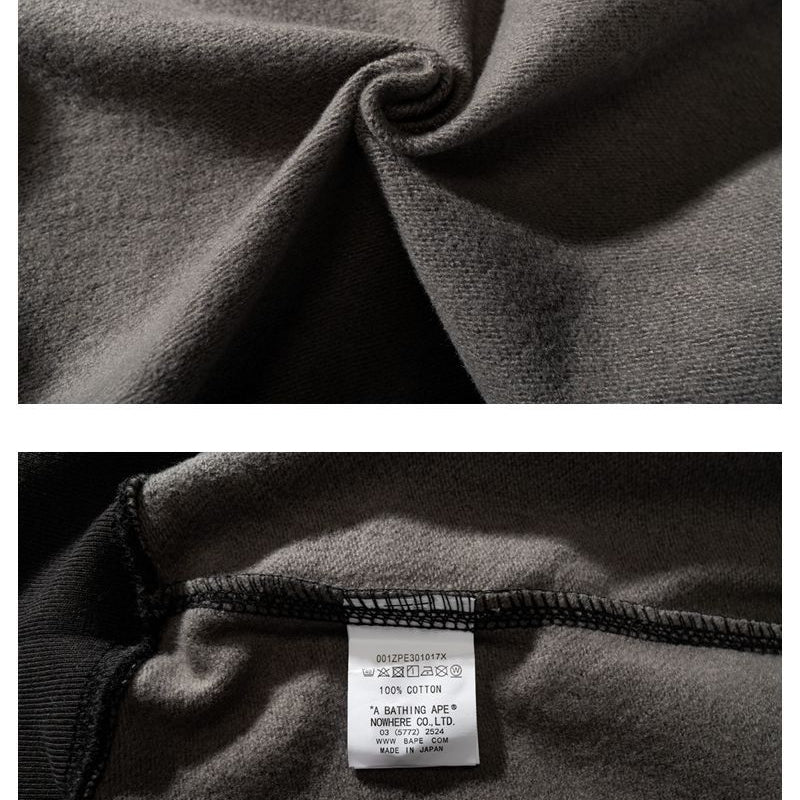 Bathing Ape Hoodie Autumn and Winter Ape Shaped Checkered Shark Cardigan Zipper Sweater Jacket