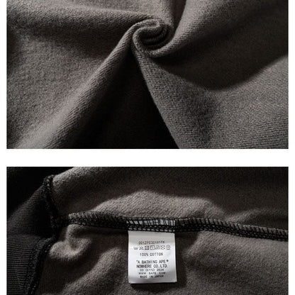 Bathing Ape Hoodie Autumn and Winter Ape Shaped Checkered Shark Cardigan Zipper Sweater Jacket
