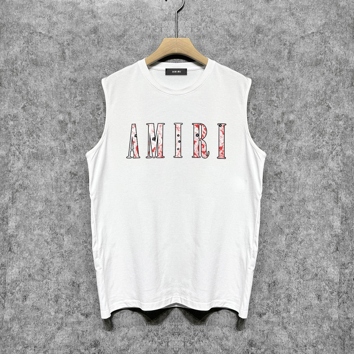 Amiri tank top colorful waist flower printing