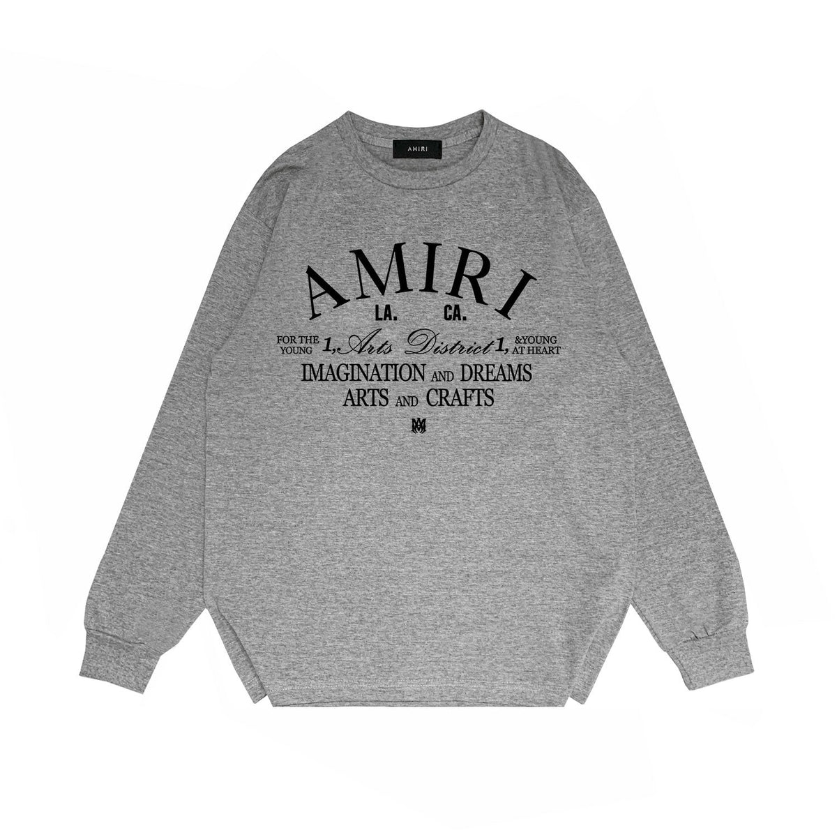 Amiri Long Sleeved Shirt Printed Trendy Pure Cotton