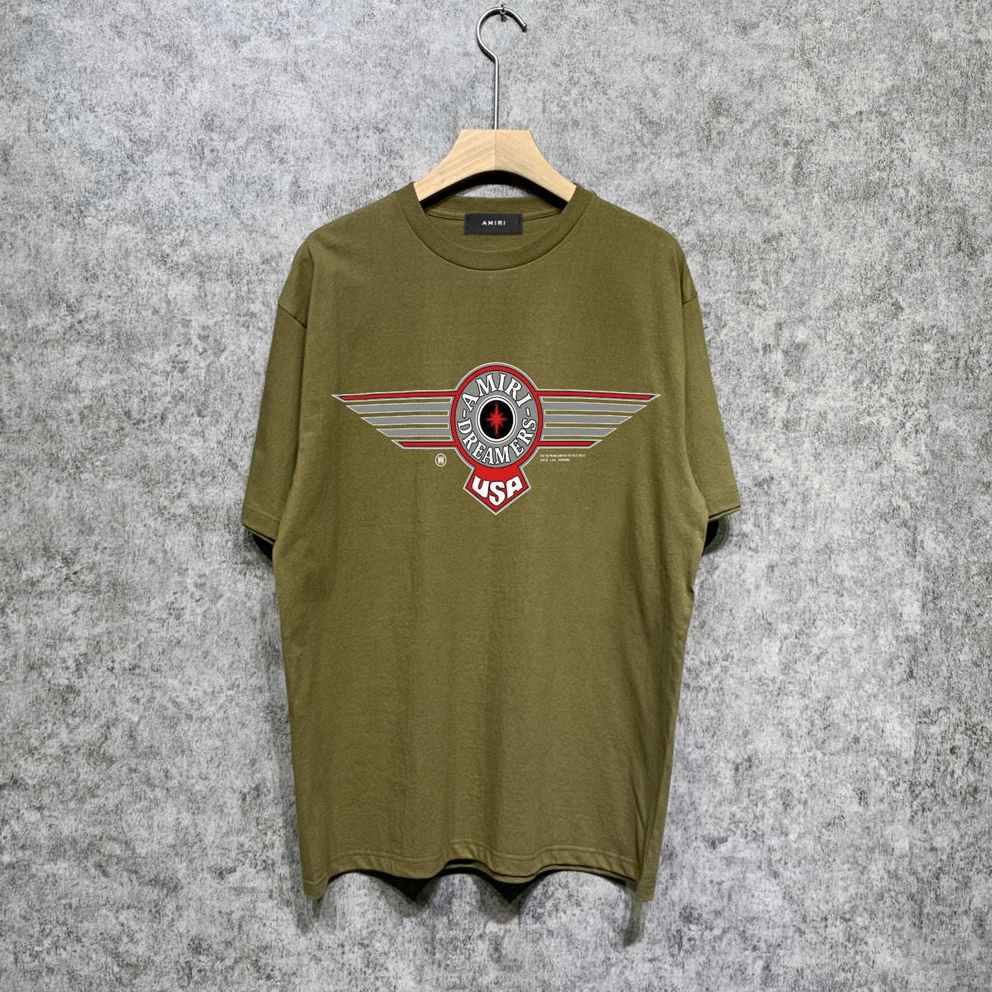 Amiri t shirts flying eagle wings chapter printing short sleeve