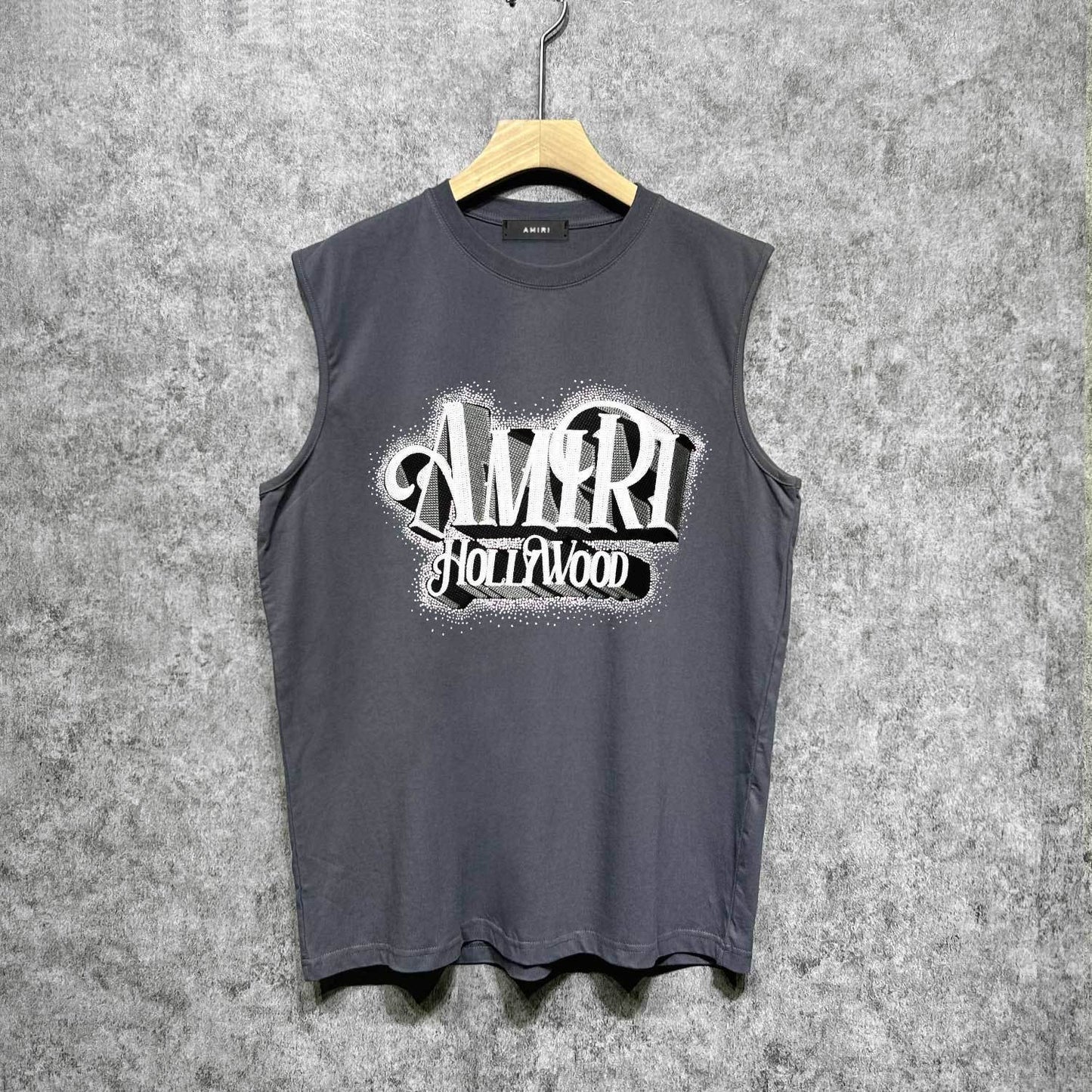 Amiri tank top stereo hollywood printing