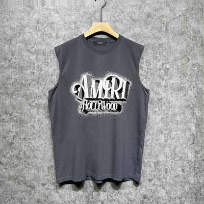Amiri tank top stereo hollywood printing