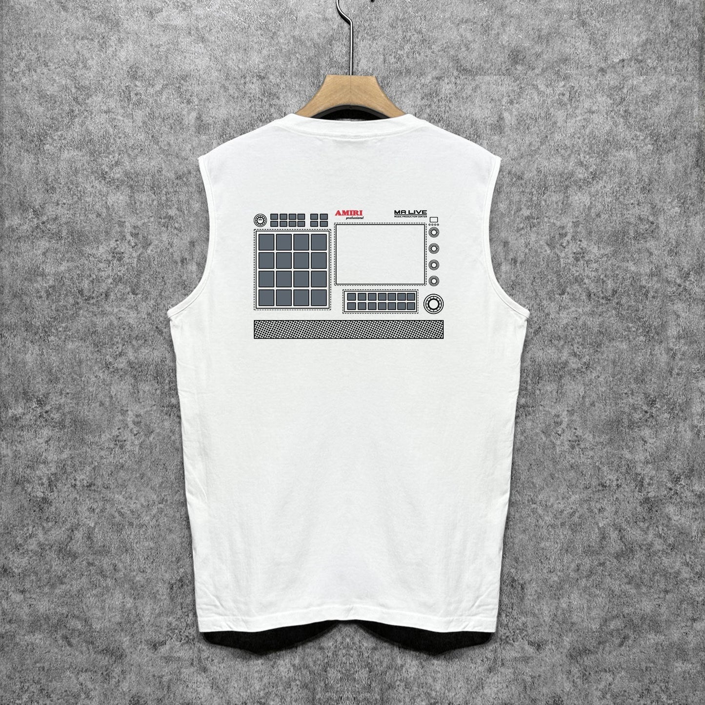 Amiri tank top tv channel printing