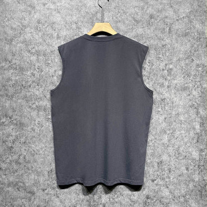 Amiri tank top silver ring snake letterprinting