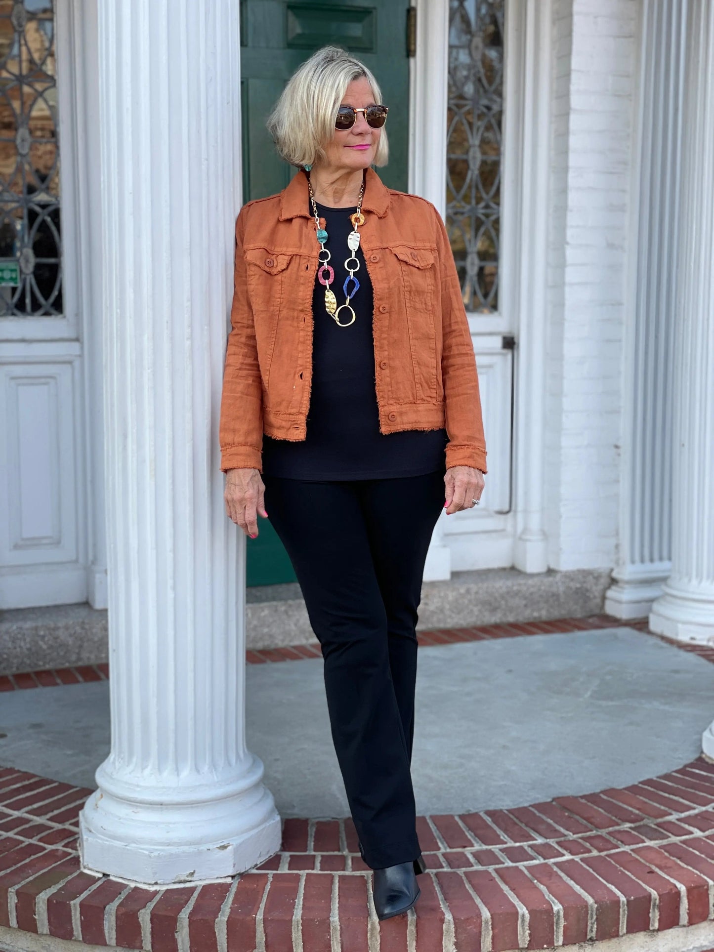 LULU-B COPPER LINEN JACKET