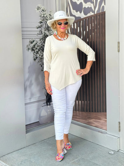 LULU-B STONE ASYMMETRIC TOP