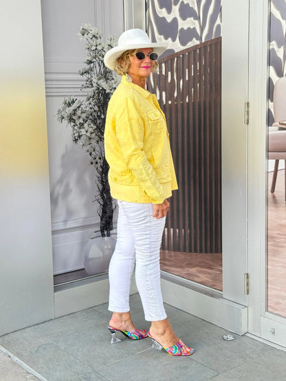 LULU B  YELLOW LINNEN JACKET