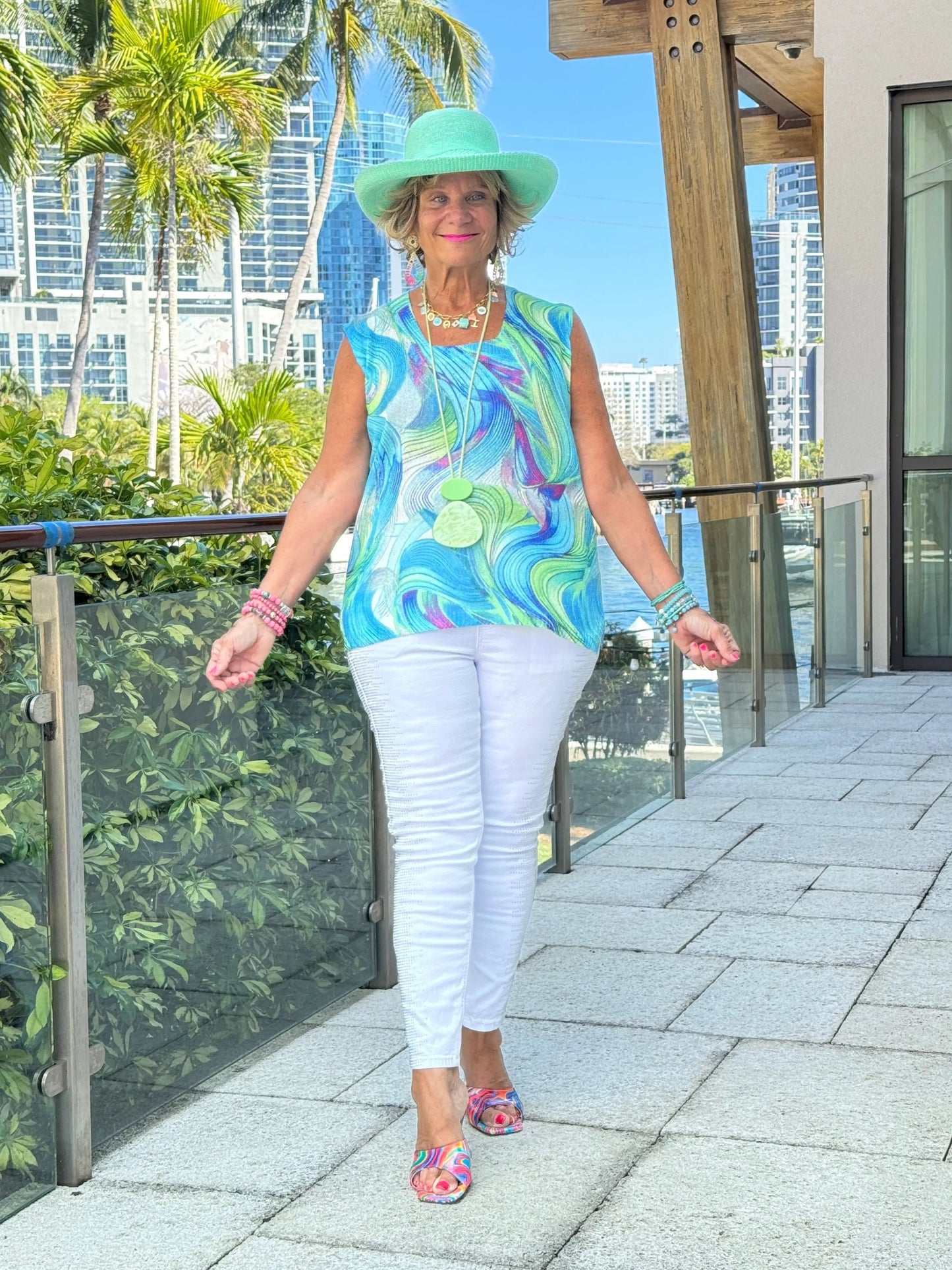 COLOR SPLASH CARDIGAN - BOUNTIFUL
