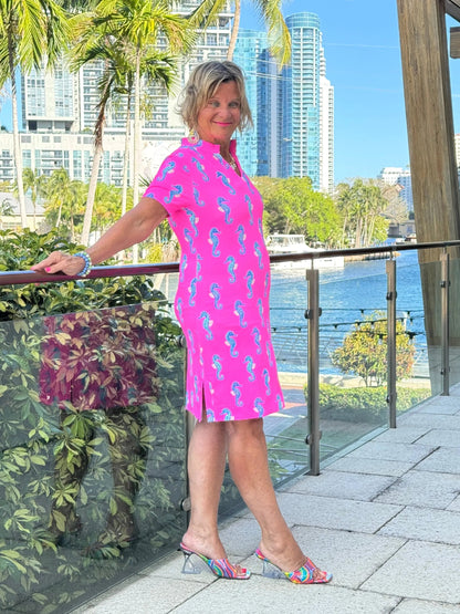 LULU B SEAHORSE BAY SHORT SLEEVE DRESS