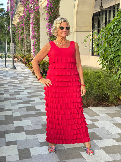 LULU-B CRIMSON RED CHA CHA MAXI
