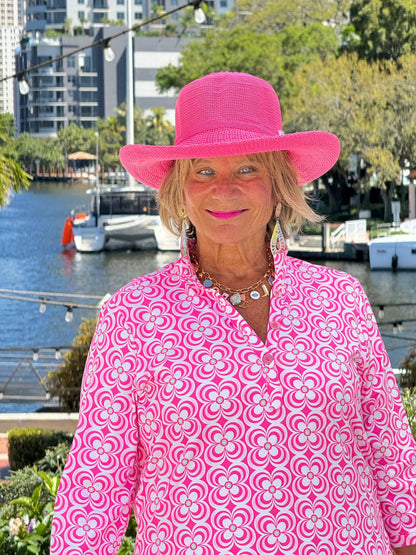 LULU B TROPIC PETALS TUNIC
