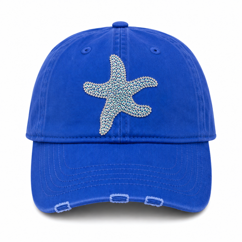 BLUE BLING STARFISH HAT