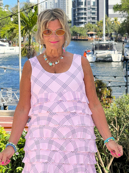 LULU B PINK CHIC CHA CHA DRESS