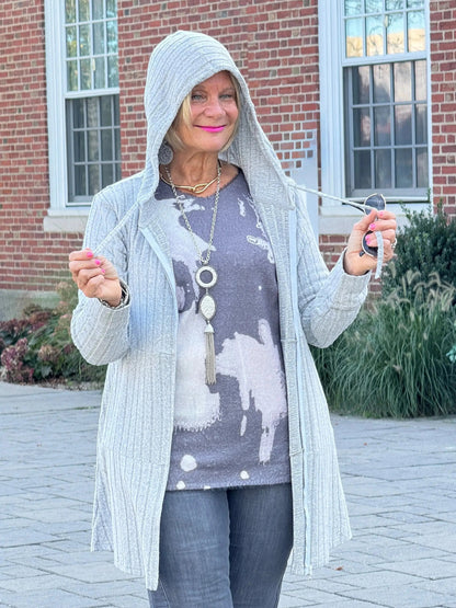 Ethyl Hooded Sweater Tunic - Dynamo
