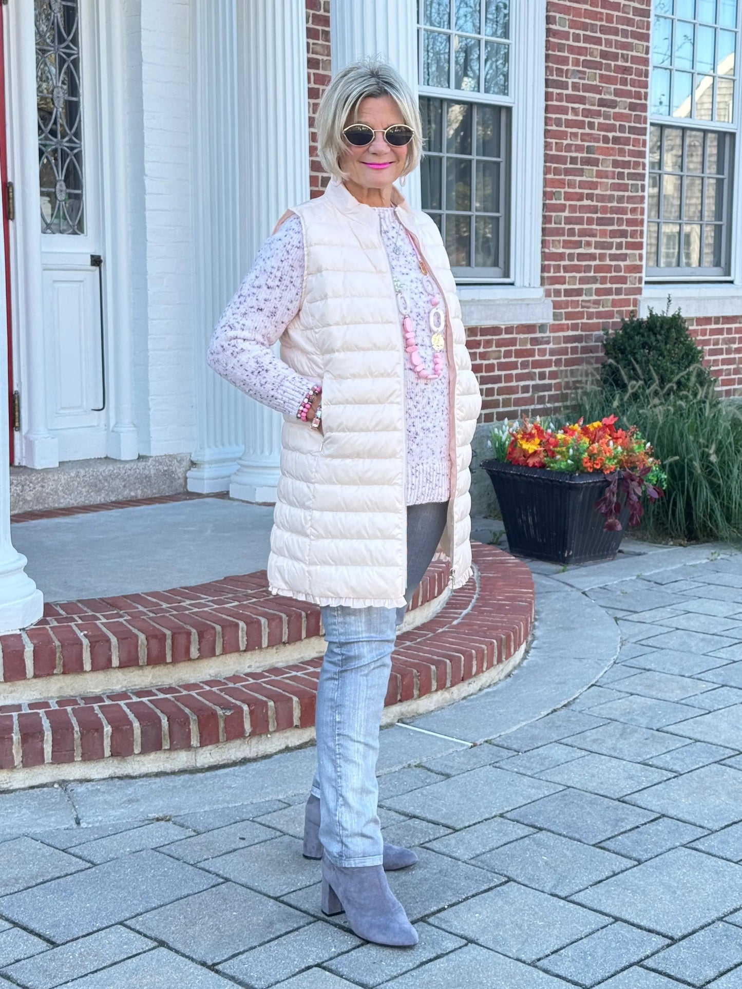 LULU-B BLUSH PUFFER VEST