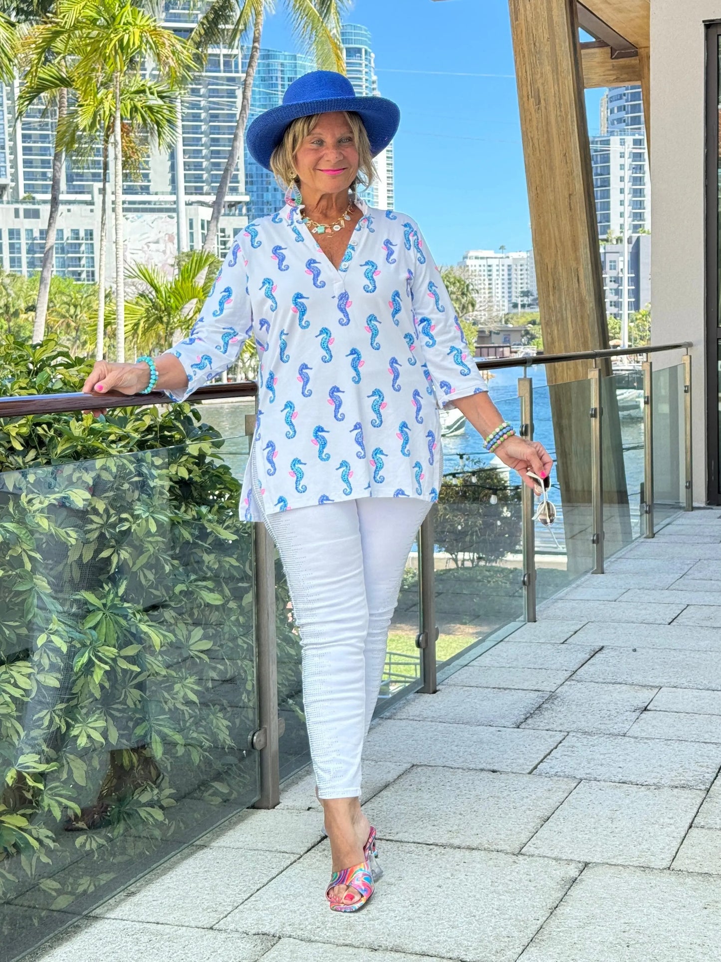 LULU B SHORELINE CHARM TUNIC