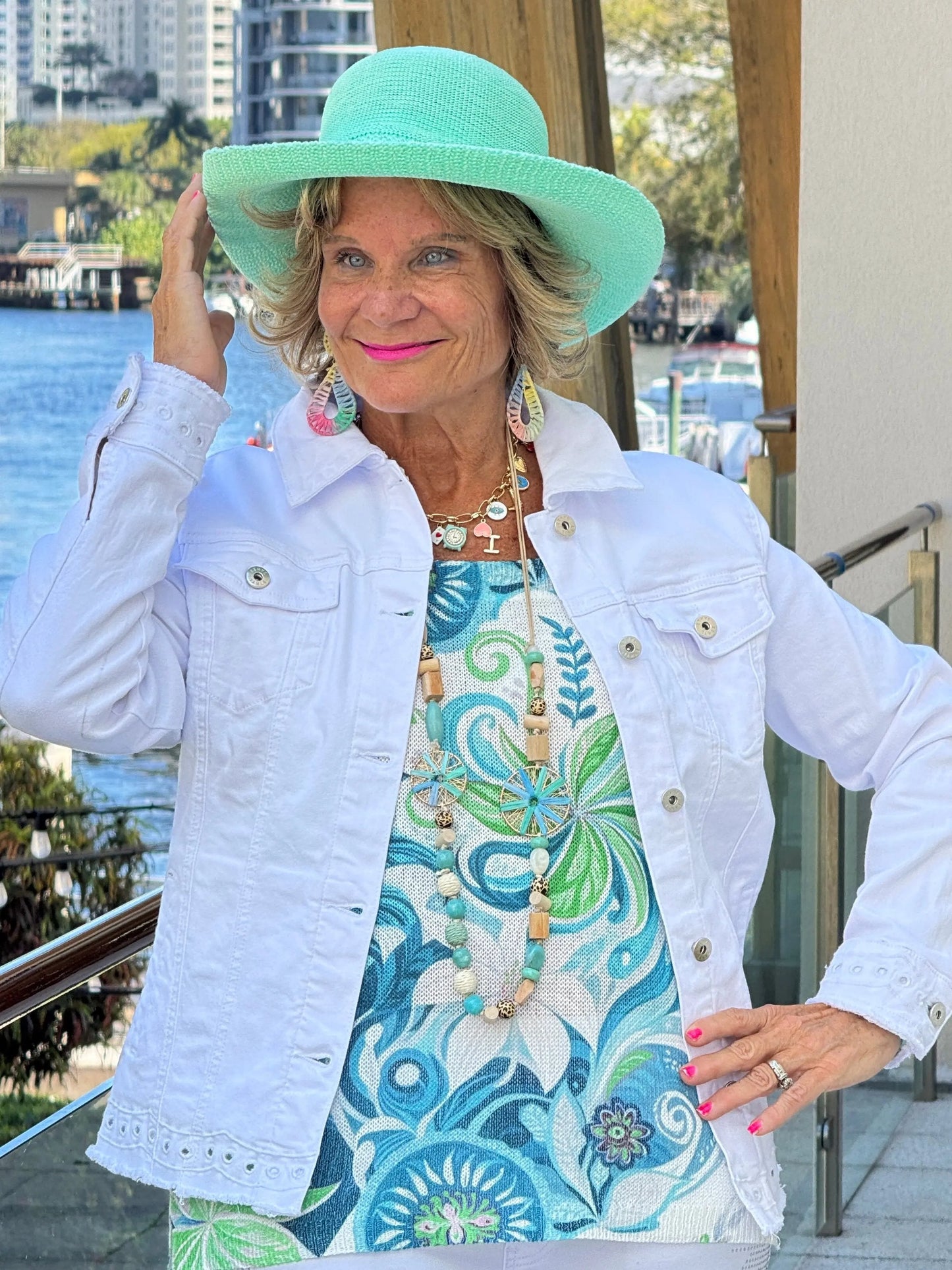Ethyl Eyelet Elegance Jacket - Delightful