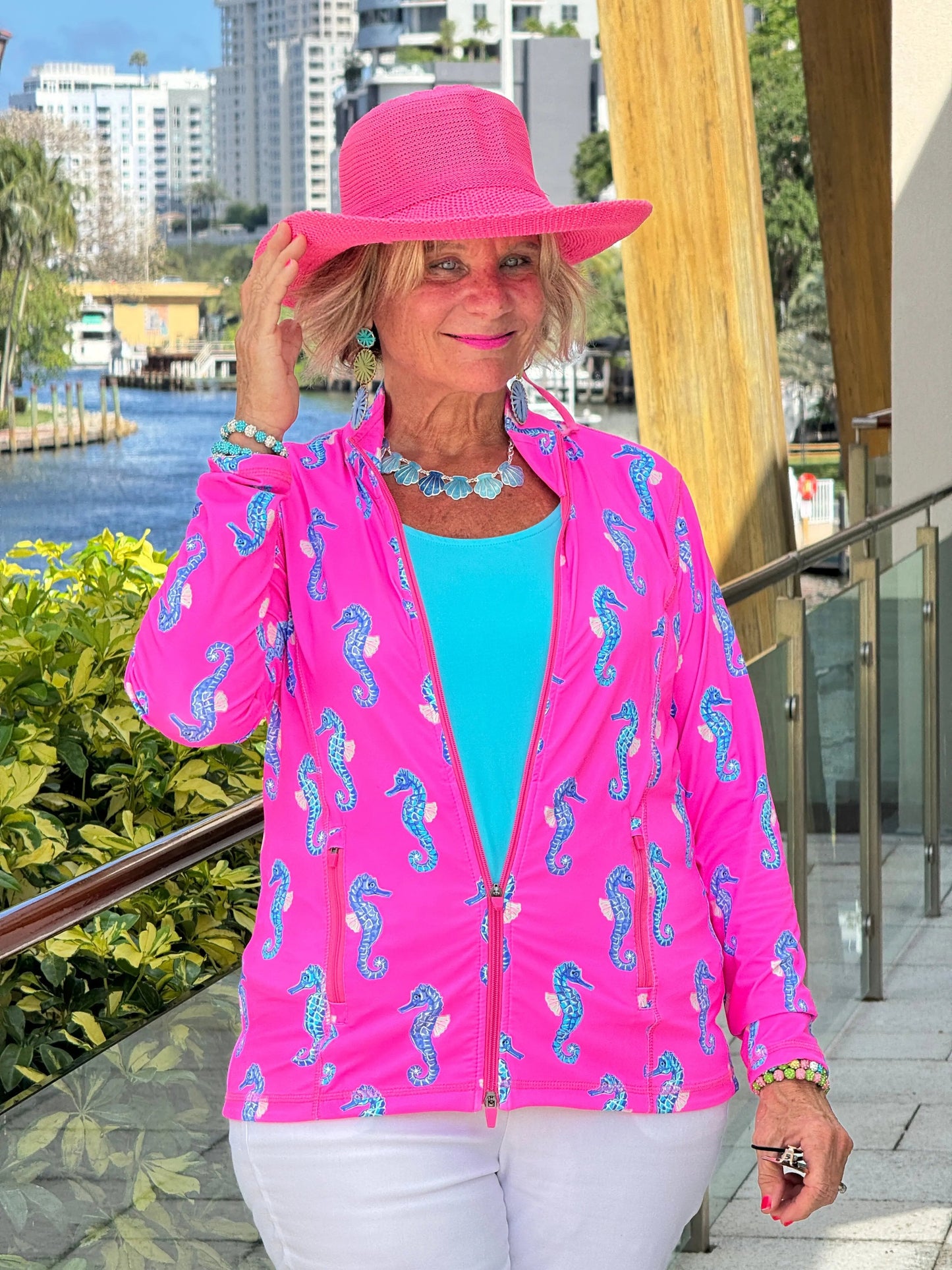 LULU B SEAHORSE BAY FULL ZIPPER JACKET