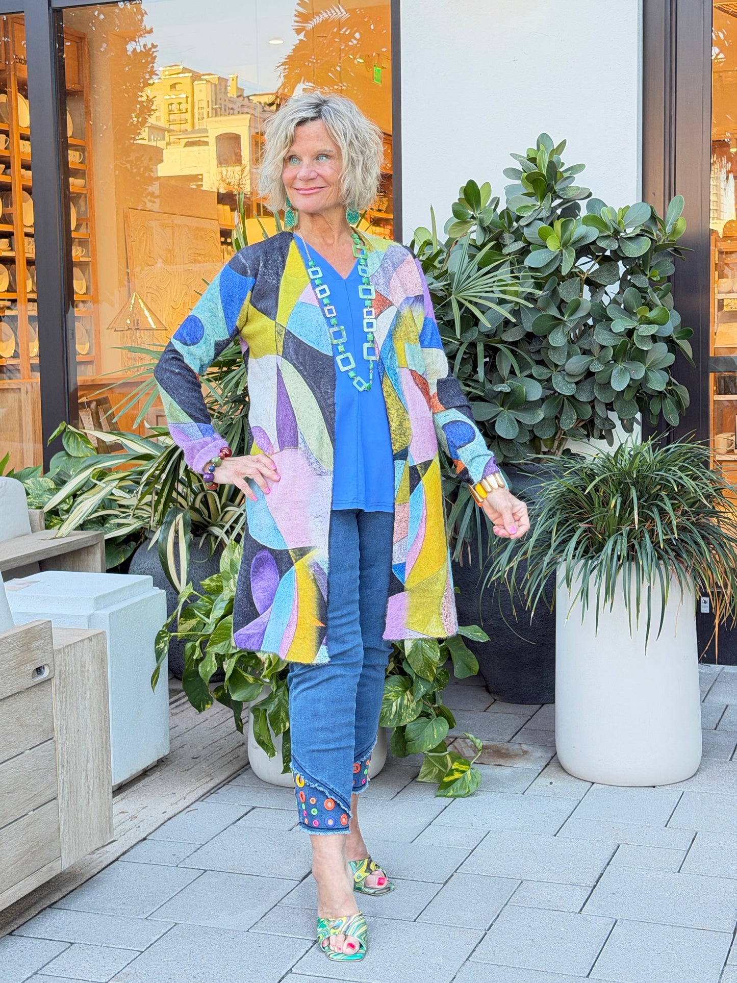 Ethyl Draped Open Front Cardi - Anticipate