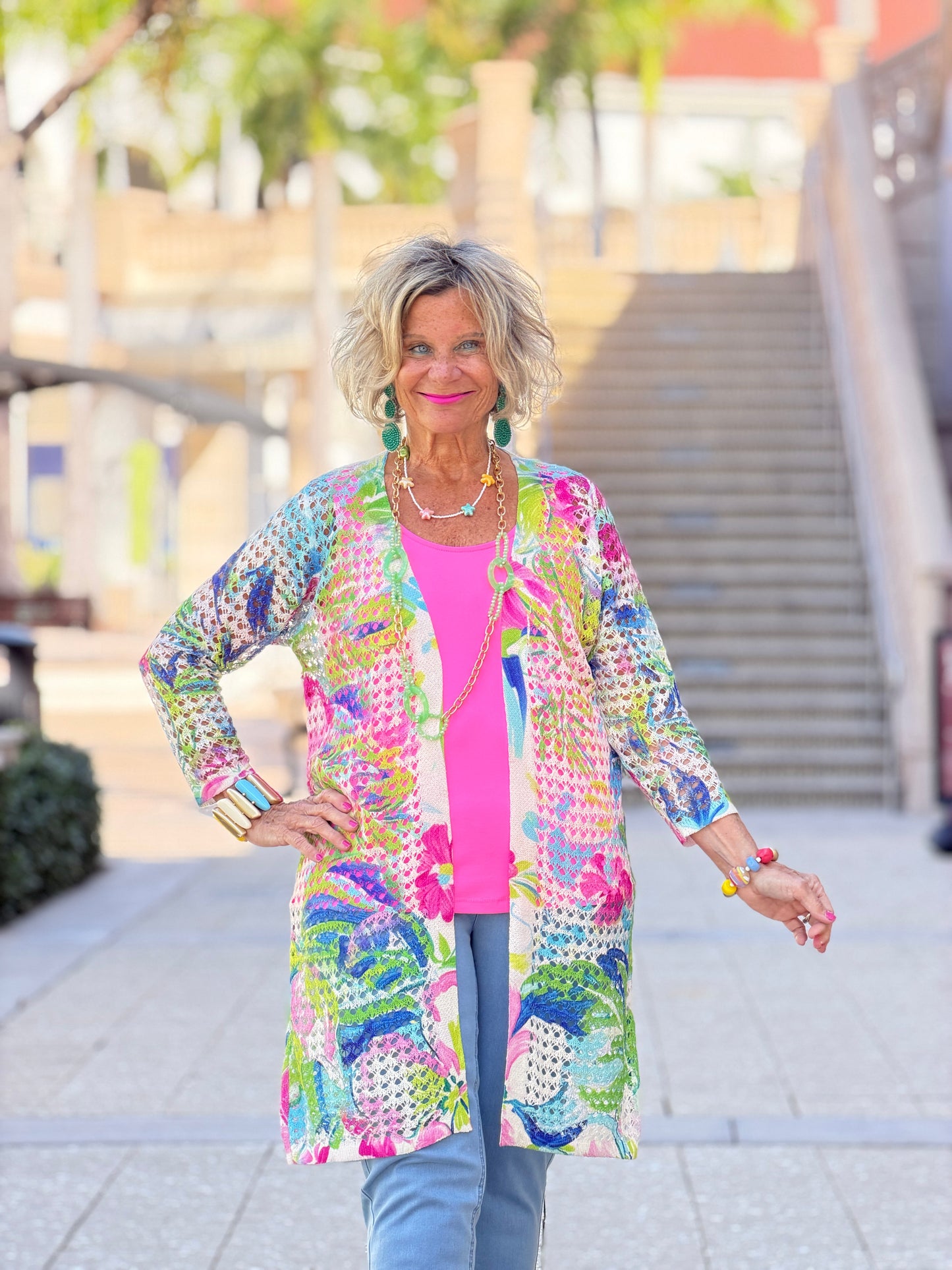 Ethyl Open Knit Cardigan - New Dream