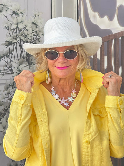 LULU B  YELLOW LINNEN JACKET