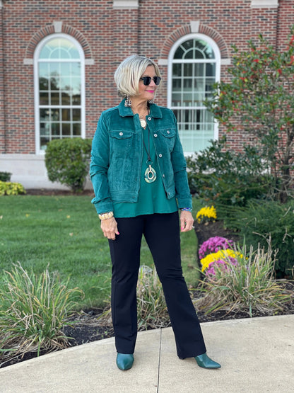 LULU-B EMERALD  VELOUR JACKET