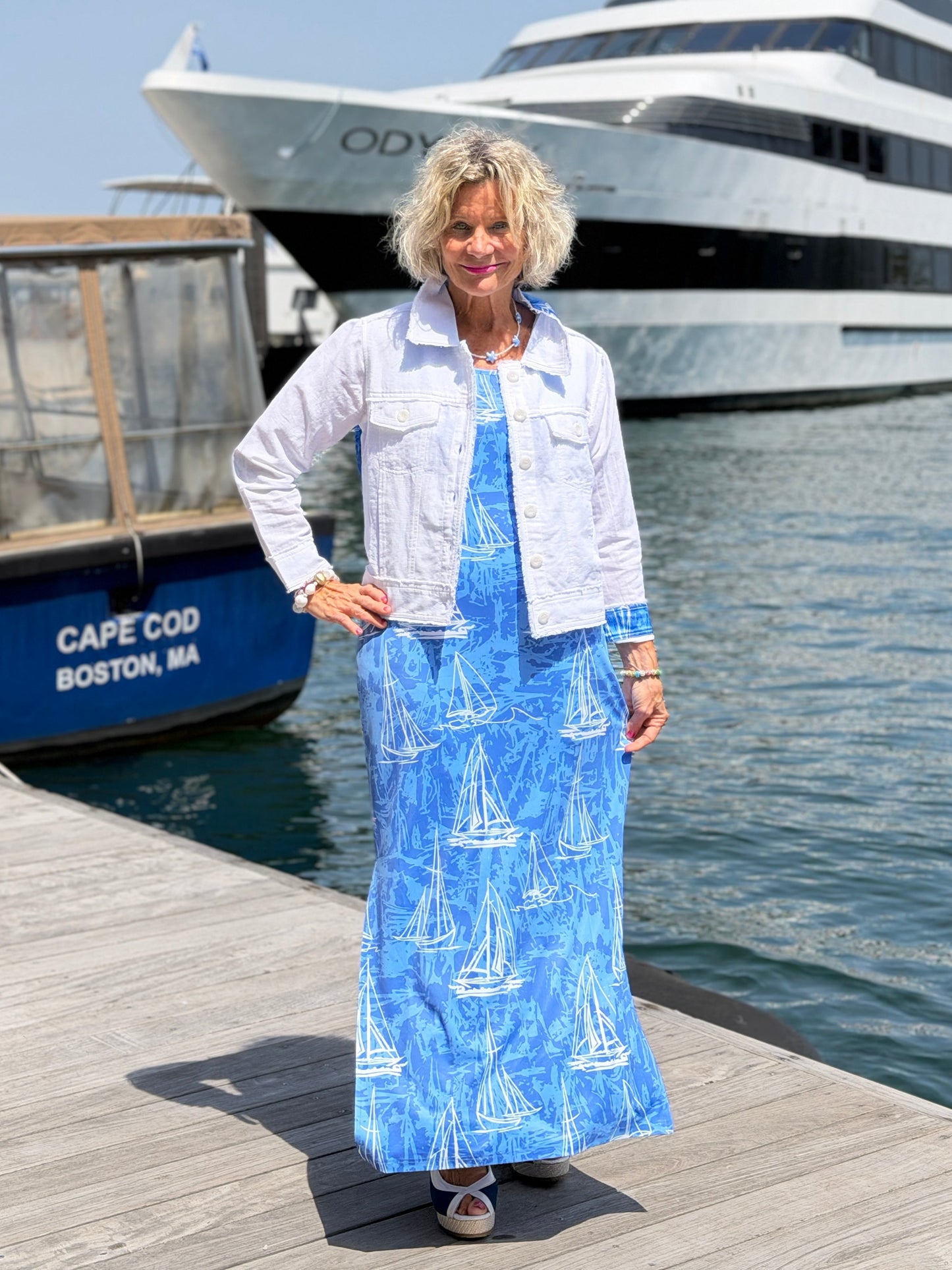HARBOR BLUES SAILBOAT TANK MAXI
