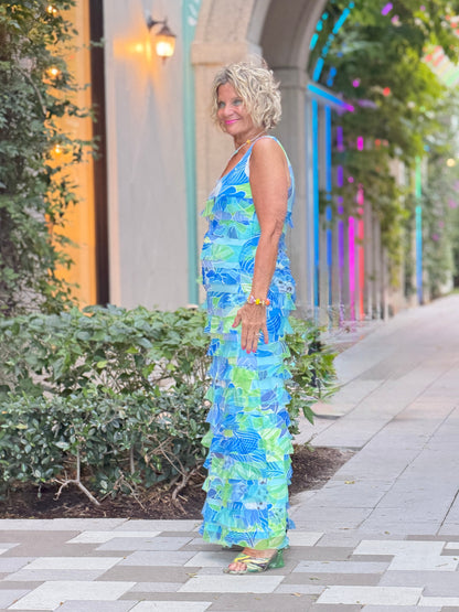 BLUE MARINE CHA CHA MAXI DRESS