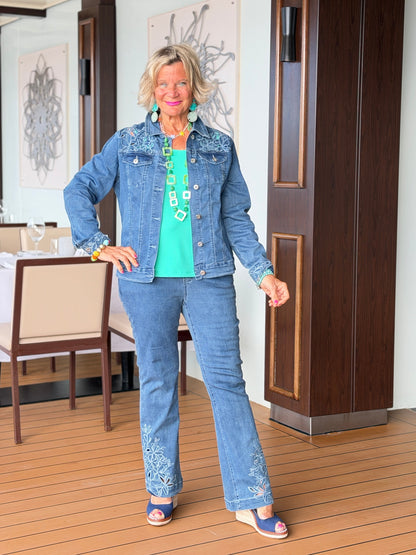 Ethyl Fit To Flare Pant - Great Falls