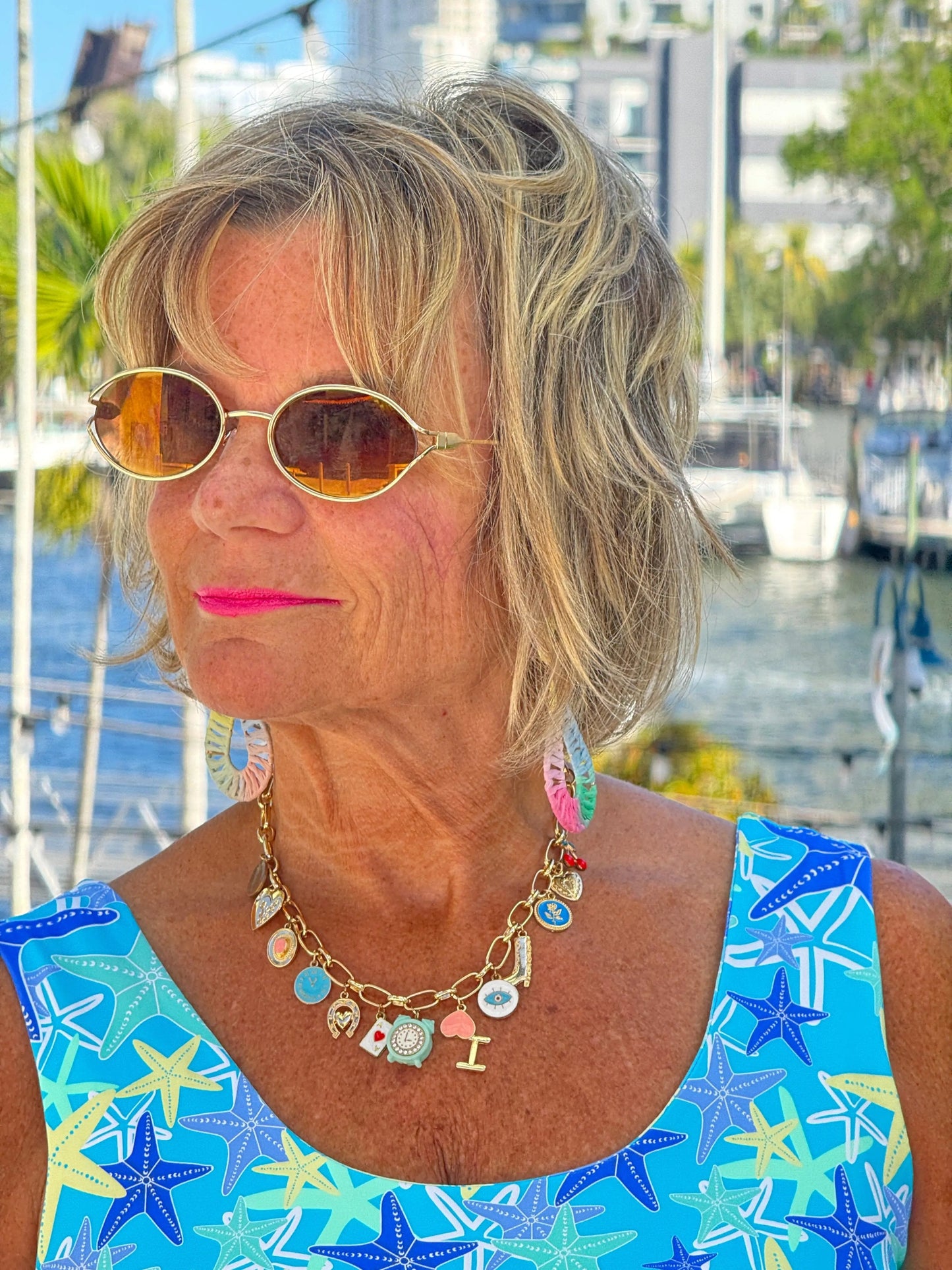 LULU B STARFISH SPLASH CHA CHA DRESS