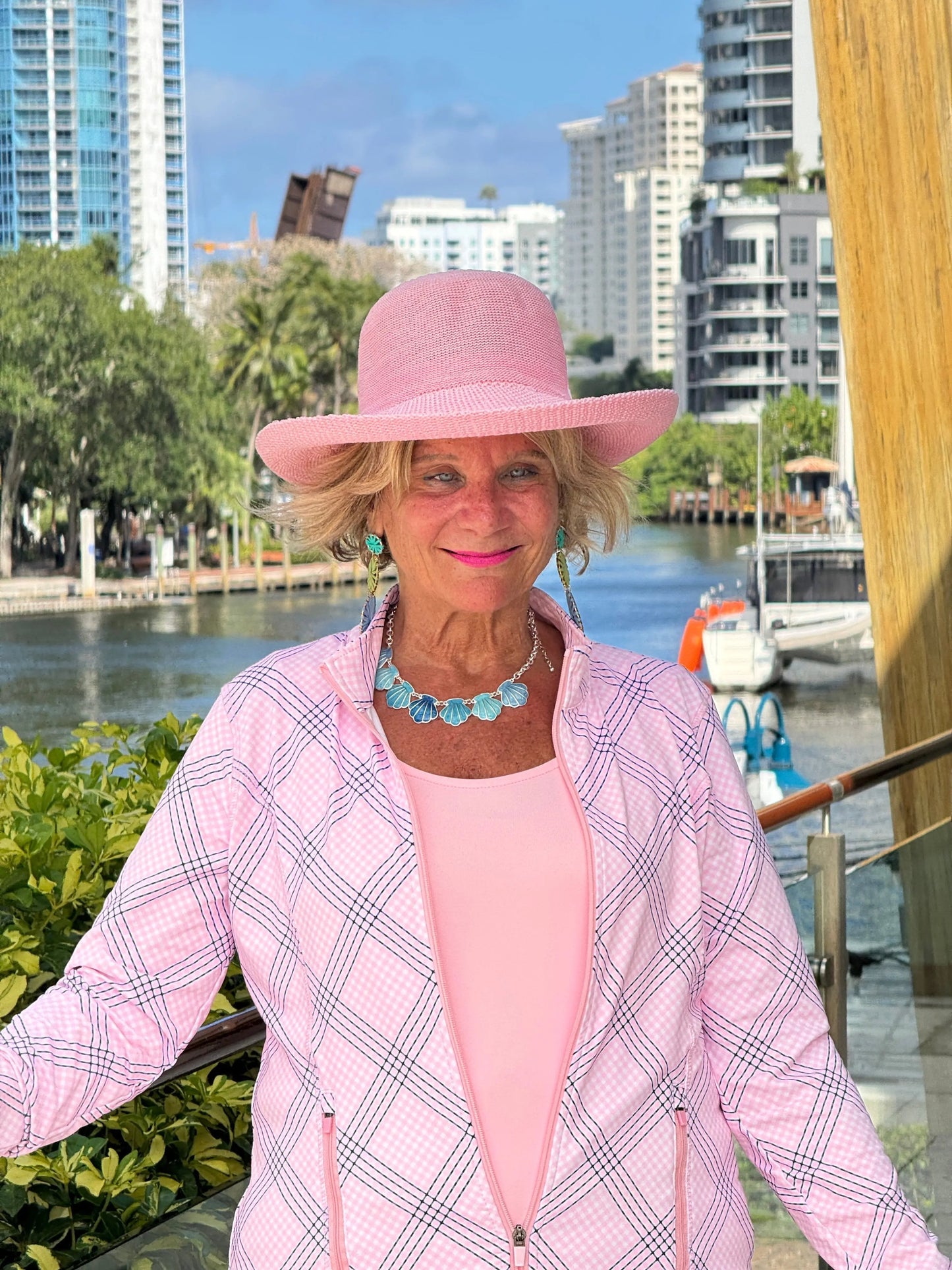 LULU B PINK CHIC FULL ZIPPER JACKET