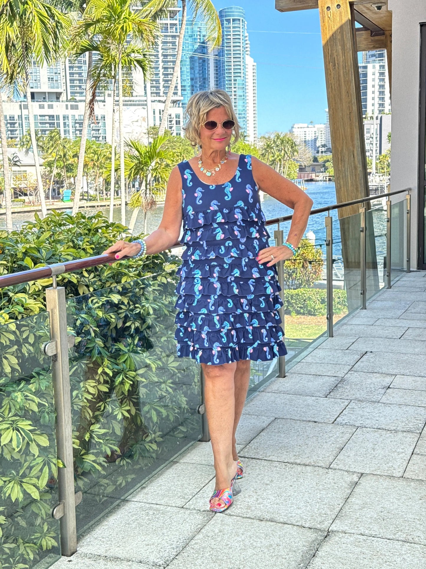 LULU B MIDNIGHT REEF CHA CHA DRESS