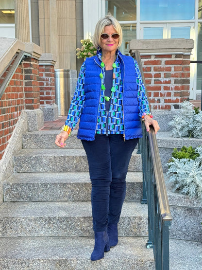LULU-B SAPPHIRE SHORT PUFFER VEST