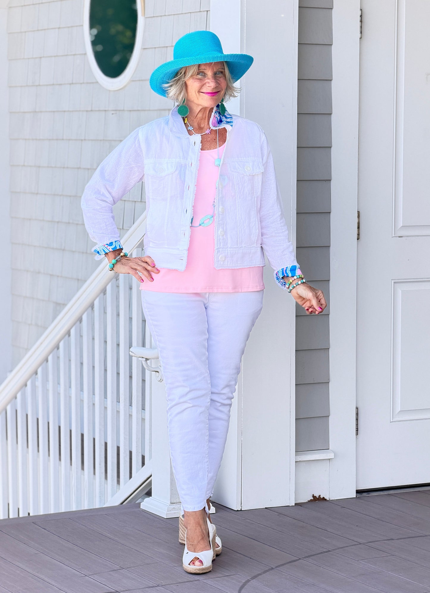 COTTON CANDY COAST LINEN JACKET