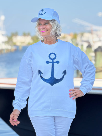 Glitter anchor Sweatshirt