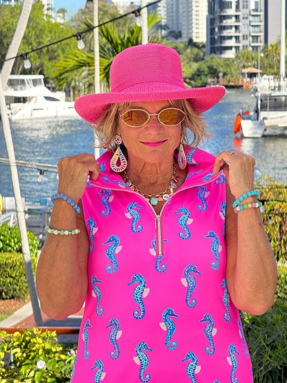LULU B SEAHORSE BAY ZIPPER SWING DRESS