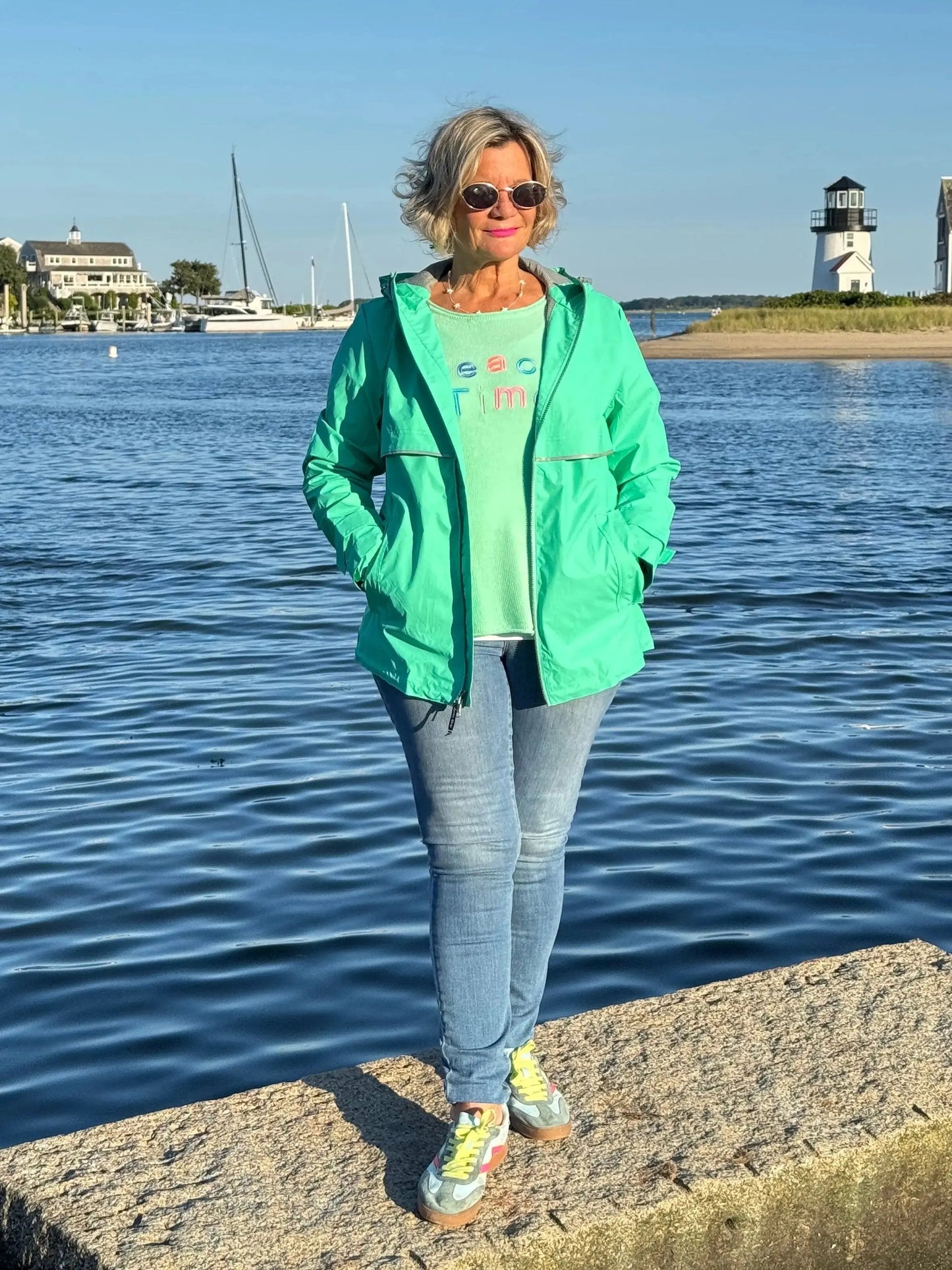 LULU-B MINT BEACH TIME SWEATER