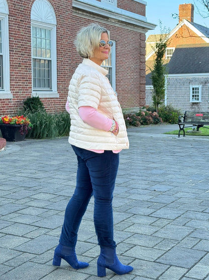 LULU-B PINK SHORT SLEEVE PUFFER