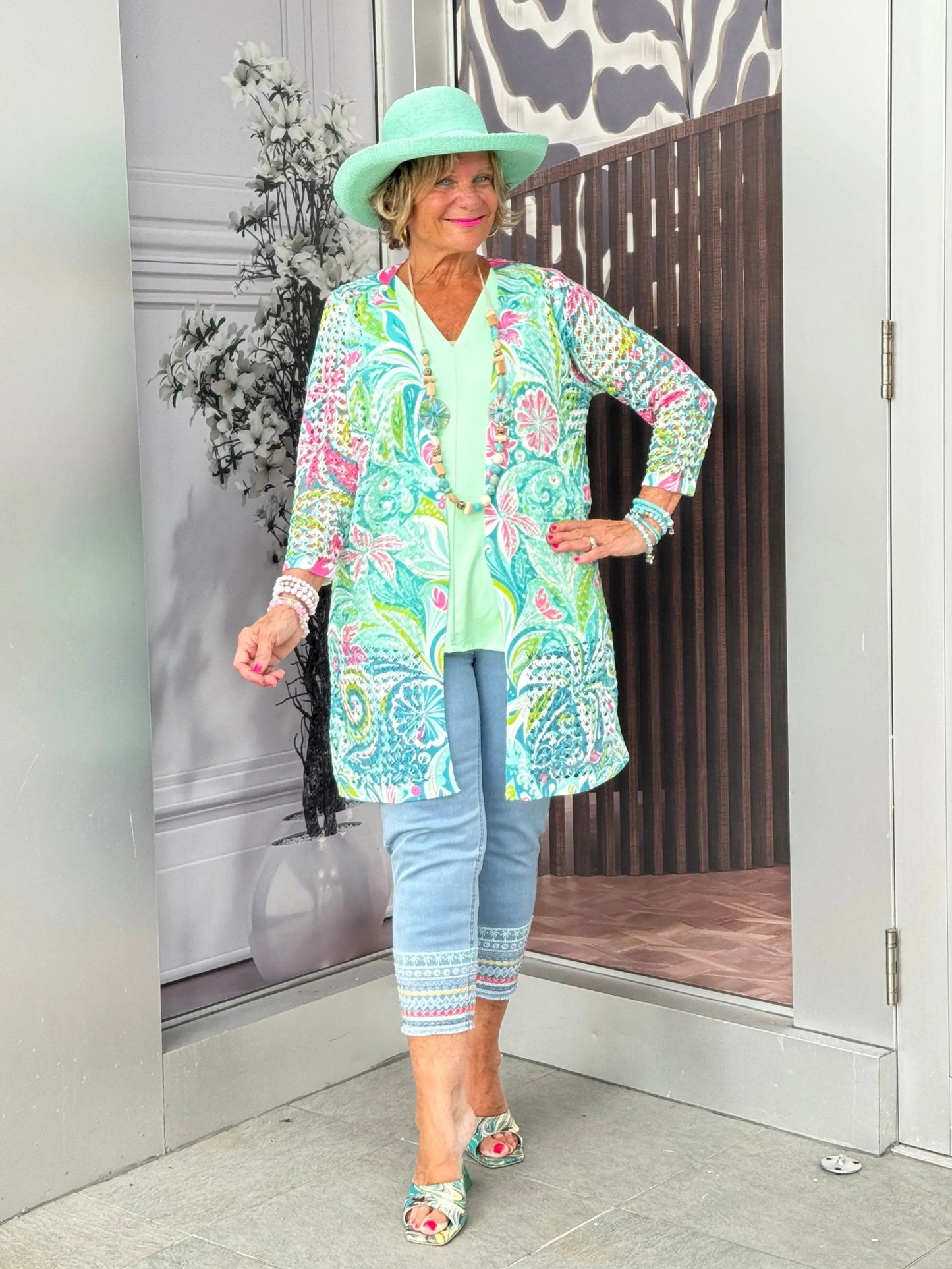 Ethyl Open Knit Cardigan - Ocala