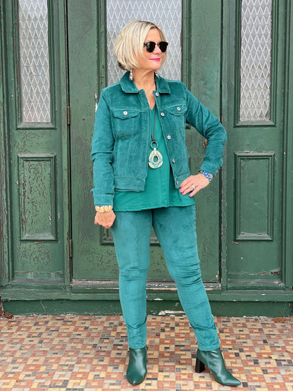 LULU-B EMERALD  VELOUR JACKET