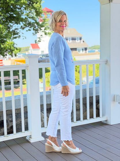 BEACH CLUB PERRI CAPE COD ANCHOR SWEATER