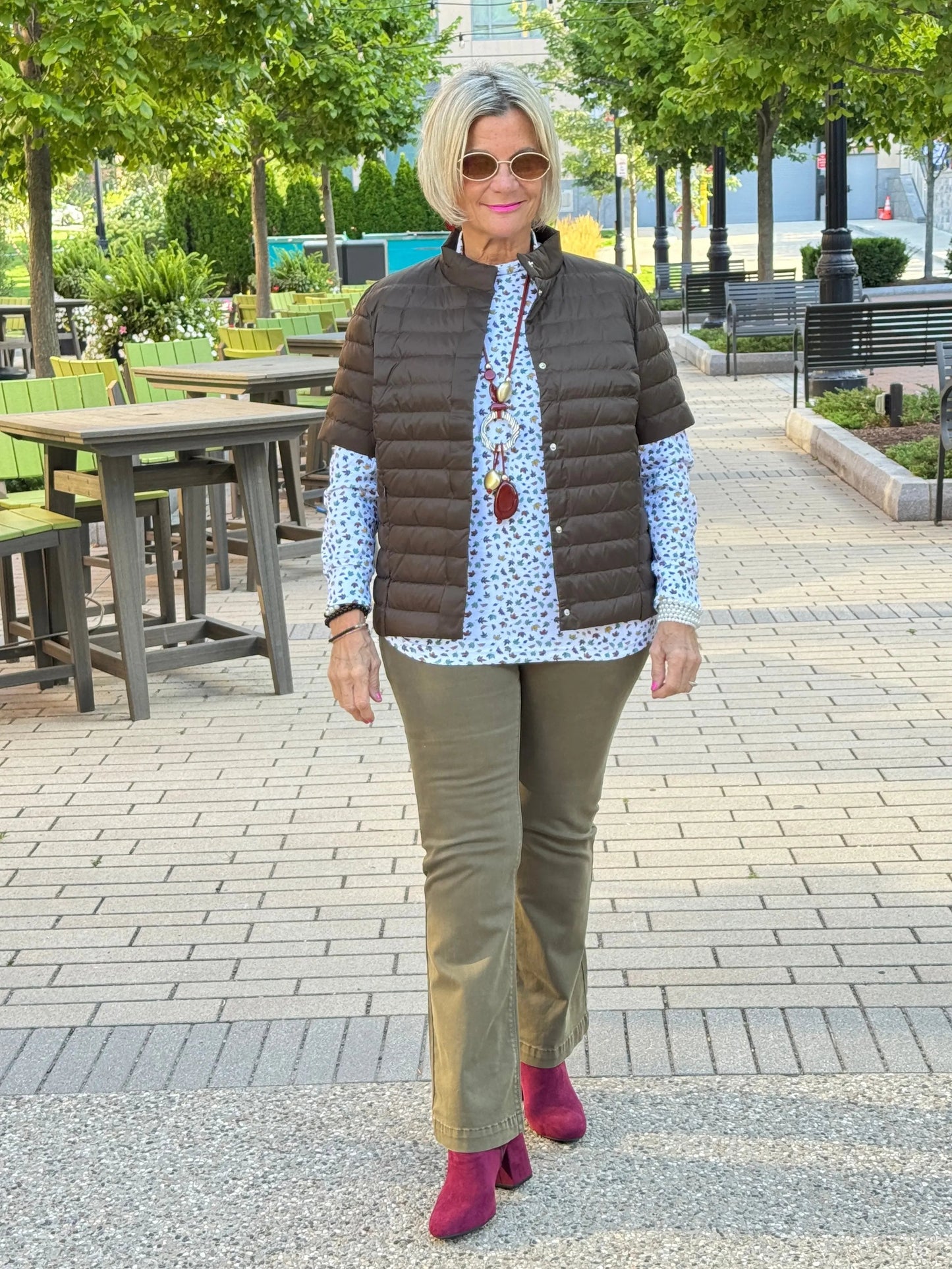 LULU-B SHORT SLEEVE PUFFER VEST