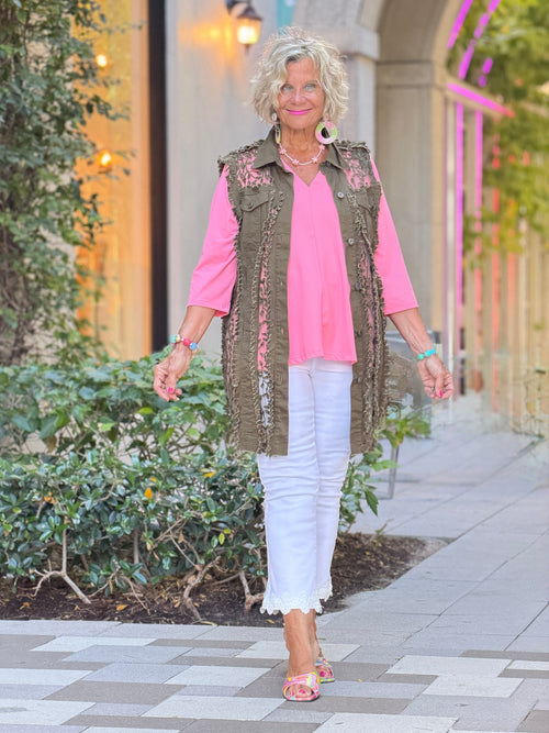 Ethyl The Harmony Vest - OLIVE