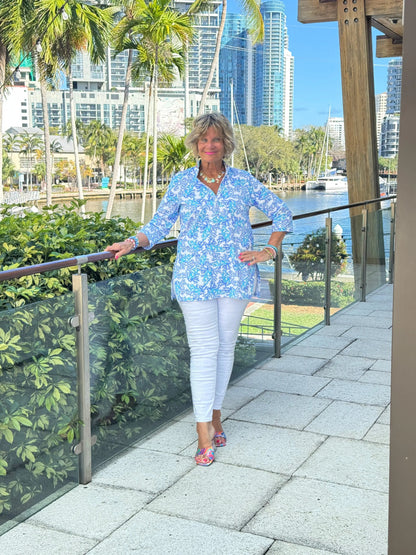 LULU B CORAL BREEZE TUNIC